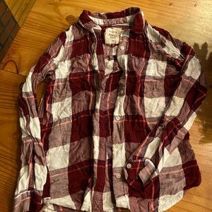2/$10!Plaid button down shirt